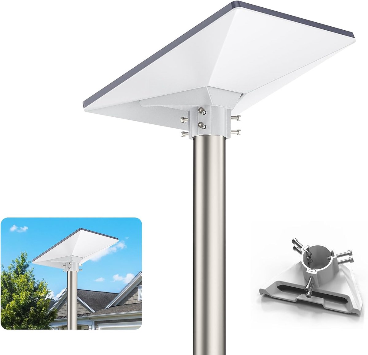Starlink Mini Mount, ASA Mini Starlink Pole Mount, Premium Starlink Mini Accessoires voor eenvoudige installatie (1,22-1,73 inch) Compatibel met Star Link Standard Mini Dishy
