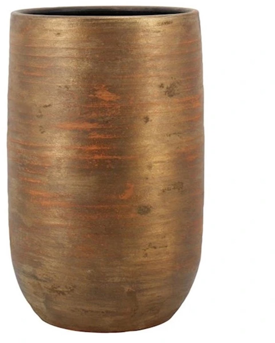 Vaas funchal d32h50cm goud