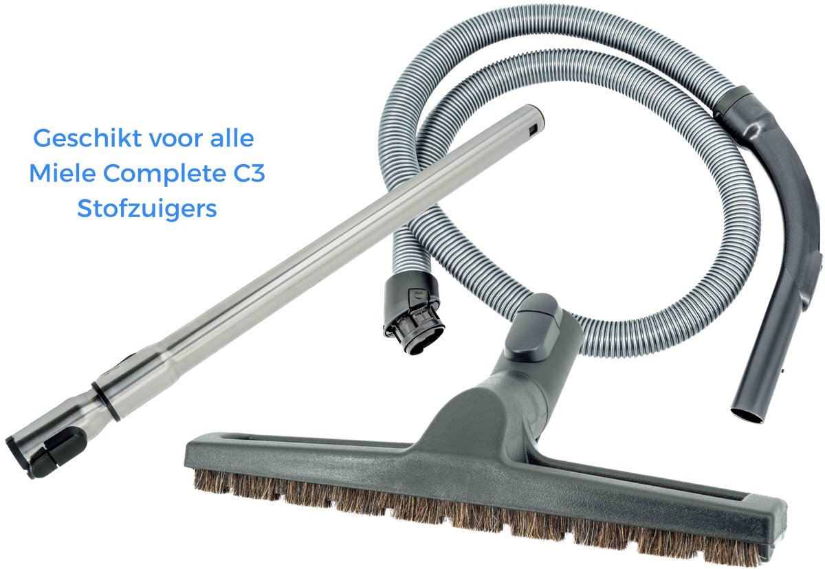 Kleanburg® Miele Complete C3 Onderdelen Set – Slang, Telescoopbuis & Parketborstel