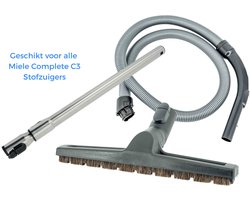 Kleanburg® Geschikt voor Miele Complete C3 - Onderdelen Set – Slang, Telescoopbuis & Parketborstel