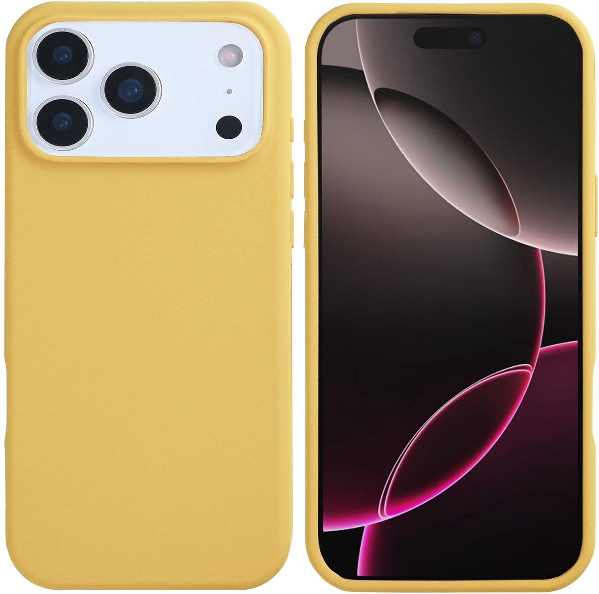 Rixus Soft TPU Phone Case With MagSafe For iPhone 17 Pro Max Gold