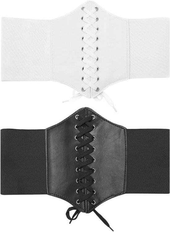 Mooie riem in wit leer, 3cm breed Mooie riem in wit leer, 3cm breed