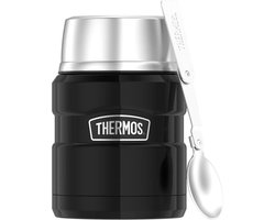 Thermos Stainless King Voedseldrager - Charcoal Black Polished - 470ml