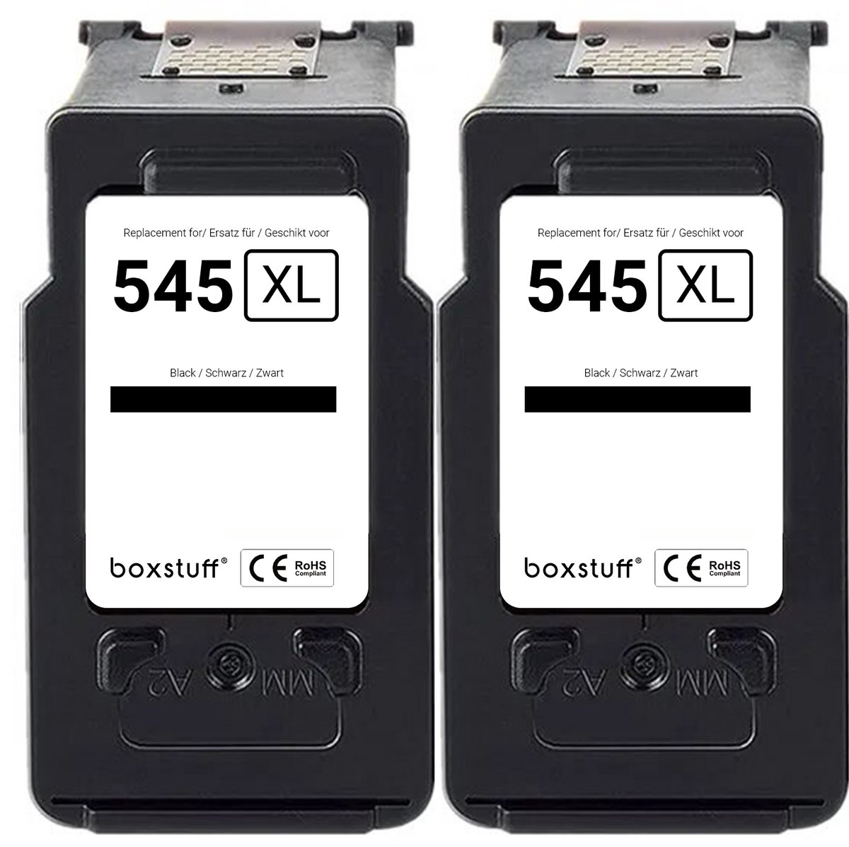 Boxstuff Inkt geschikt voor Canon PG-545 XL - Inkt Cartridge voor Canon Pixma TS205 / TS305 / TS3350 / TS3150 / TS3151 / TS3355 / TR4550 / TR4551 / MG2550 / MG2555 / MG2950 / MG2450 / MX495 / MX490 Printer - Multipack Zwart
