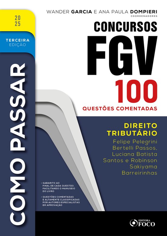 Como Passar em Concursos FGV - 3ª Ed - 2025 - cover