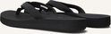 Zwarte Reef slipper met dikke zool en bandjes