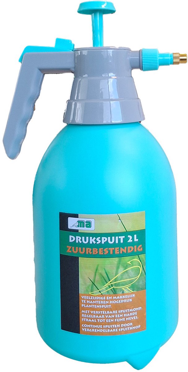 Meuwissen Agro Drukspuit - 2 liter - Zuurbestendig - Messing sproeimond