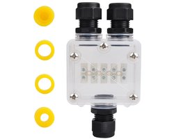 waterproof junction box - waterproof electrical junction boxes outdoor 5 way 3mm -12mm, clear plastic gasket external waterproof cable connector