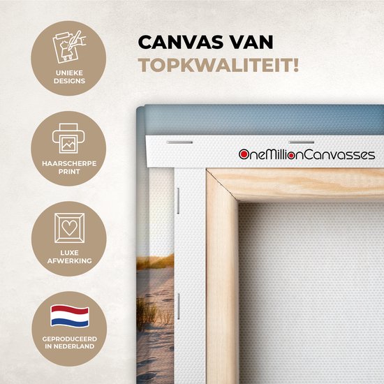 Tableau sur toile - Phare de plage et de mer 30x20 - Accessoires de décoration de chambre - Tableaux de plage salon - Décoration murale Dunes chambre - Décoration murale cuisine - Toile murale intérieur - Décoration maison - Accessoires de maison