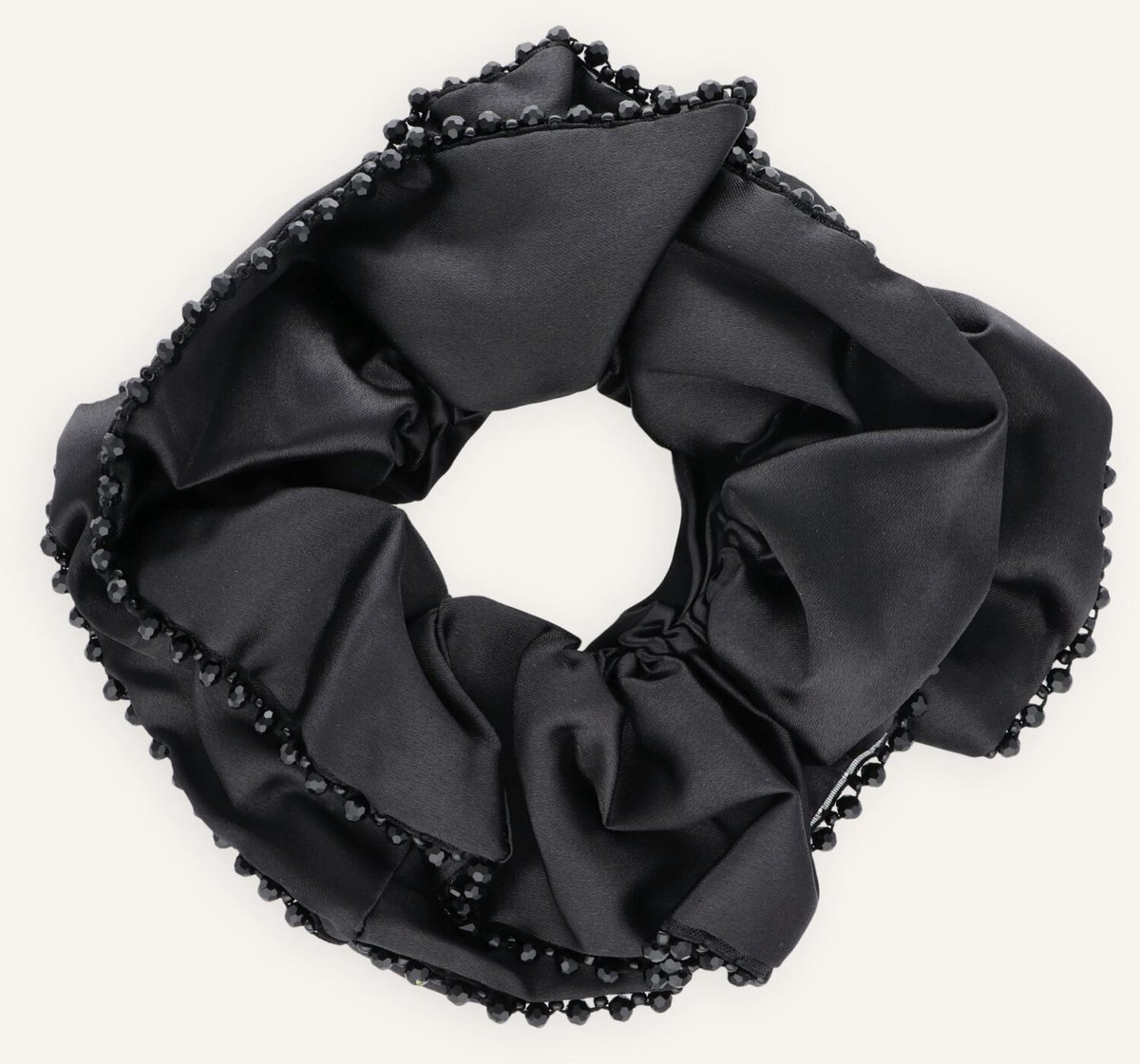 Becksondergaard Luster Bead Scrunchie Haaraccessoires Dames - Zwart - Maat ONESIZE