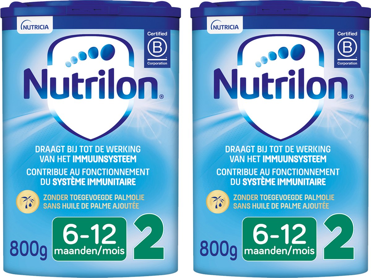 Nutrilon 2 - Opvolgmelk Baby 6-12 maanden - Babymelk in Poeder voor Flesvoeding - 2 x 800g