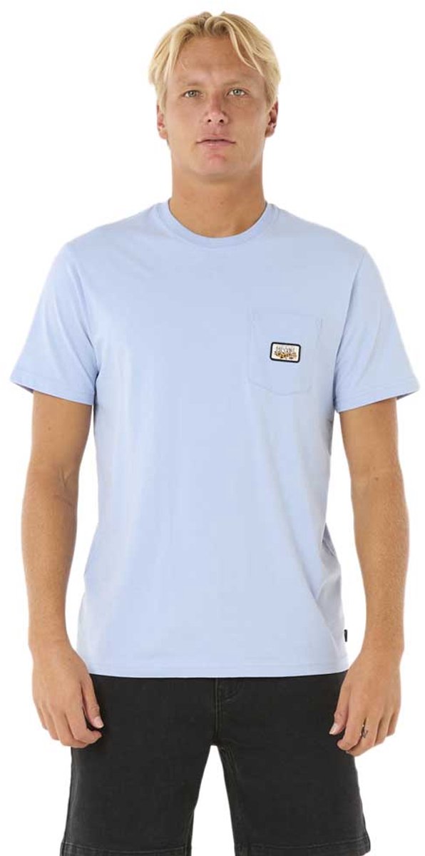 Rip Curl Surf Paradise Badge Update T-shirt Met Korte Mouwen Blauw S Man