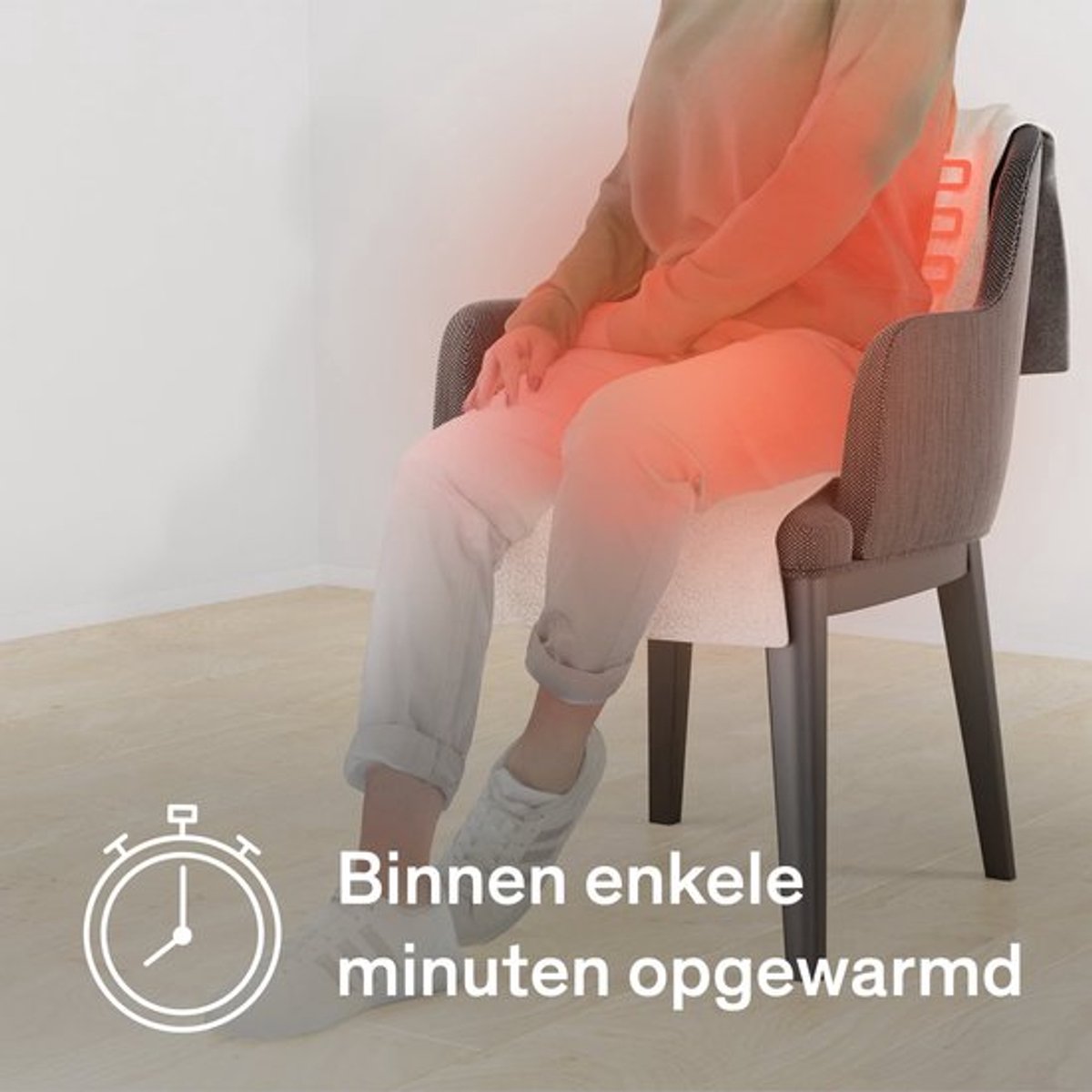 Afbeelding 3 van Elektrisch Verwarmd Zitkussen - Stoelverwarmer - 9