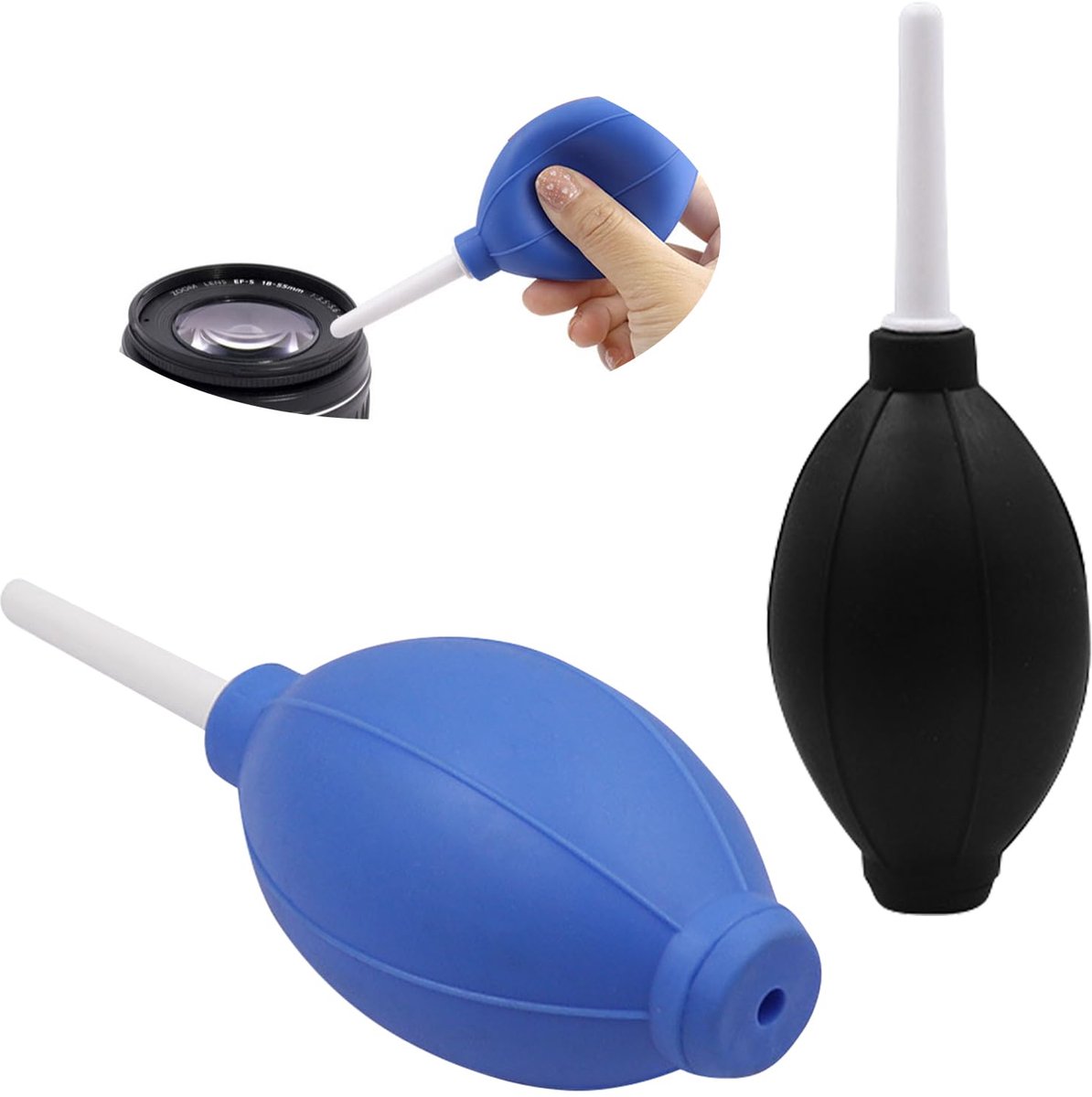 Pack of 2 Bellows, Dust Blower, Resin Bellow, Dust Blower, Camera Bellow, Mini Air Fan, Bellow Camera, Ideal for Cleaning Camera Sensors, Keyboards and Lenses