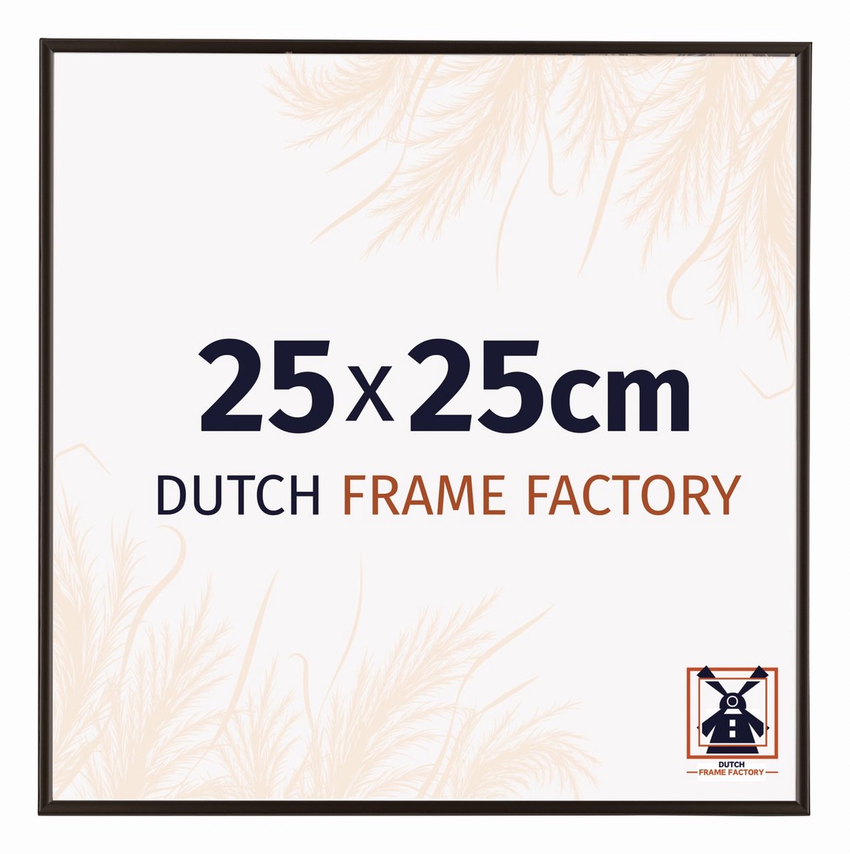 Dutch Frame Factory Fotolijst 25x25 cm - Kunststof - Antraciet - Easy