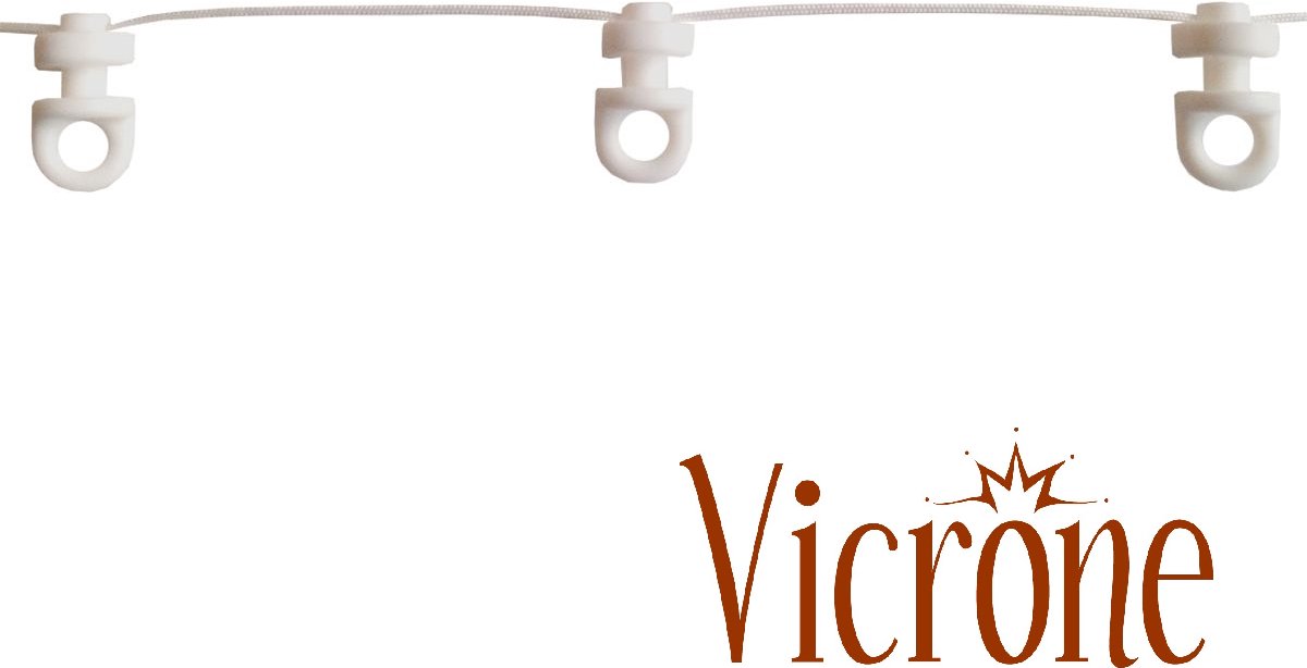 Vicrone® - Waveplooi Glijders - 10 meter wave glijders - universeel