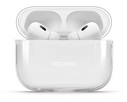 DECODED Siliconen AirPods Hoesje - Geschikt voor AirPods Pro 3 - Soft Touch Silicone - Ondersteund Draadloos Opladen - Valbescherming - Transparant