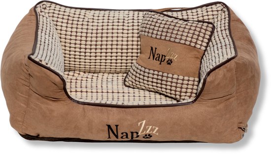 Napzzz Hondenmand met kussen Beige Maat XS: 70 x 50 cm