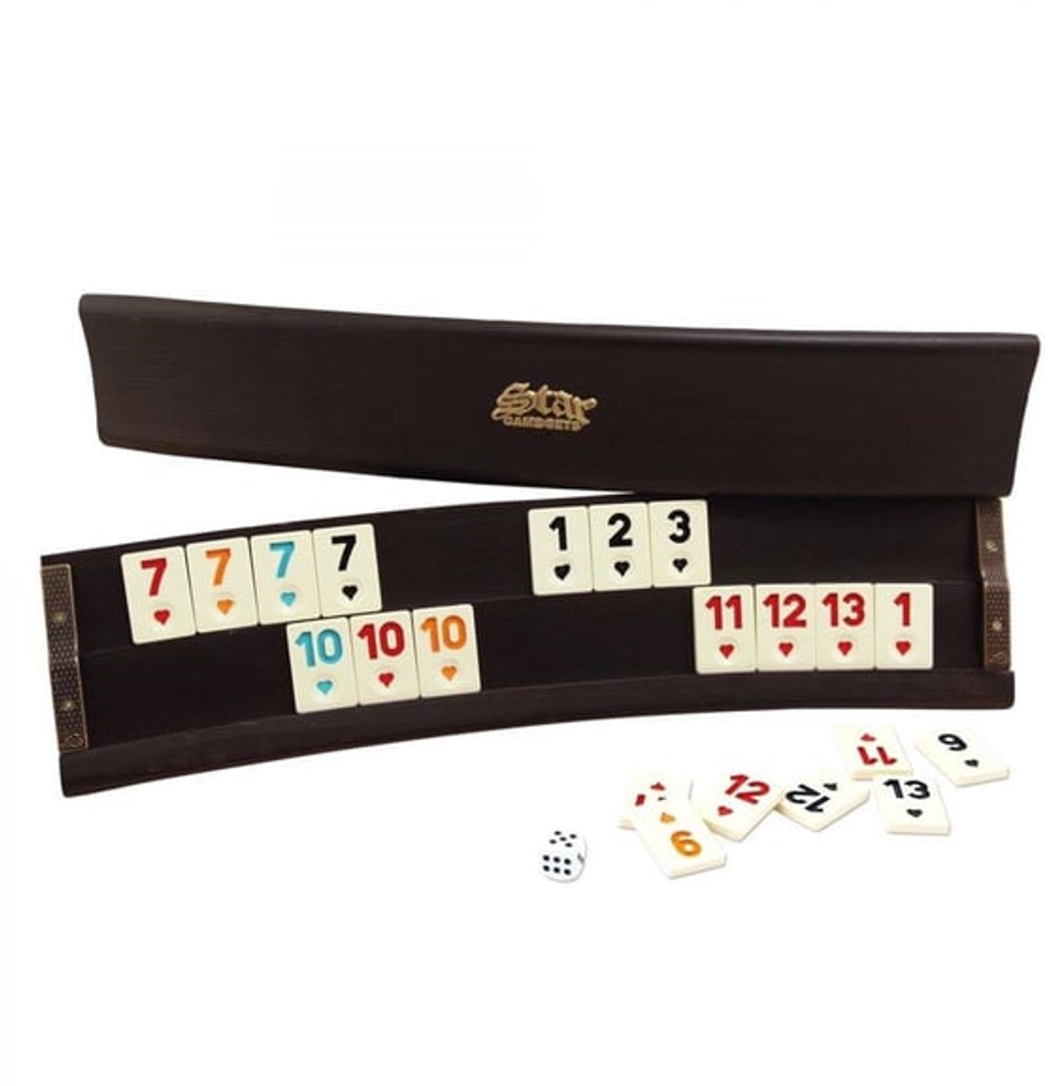 Star Oval Houten Rummy - Houten Ovale Rummikub - Star