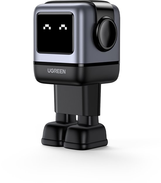 65W GaN Snellader 3-poorts USB-C USB-A Oplader met LED Display en Magnetische Pootjes – UGREEN Nexode RG