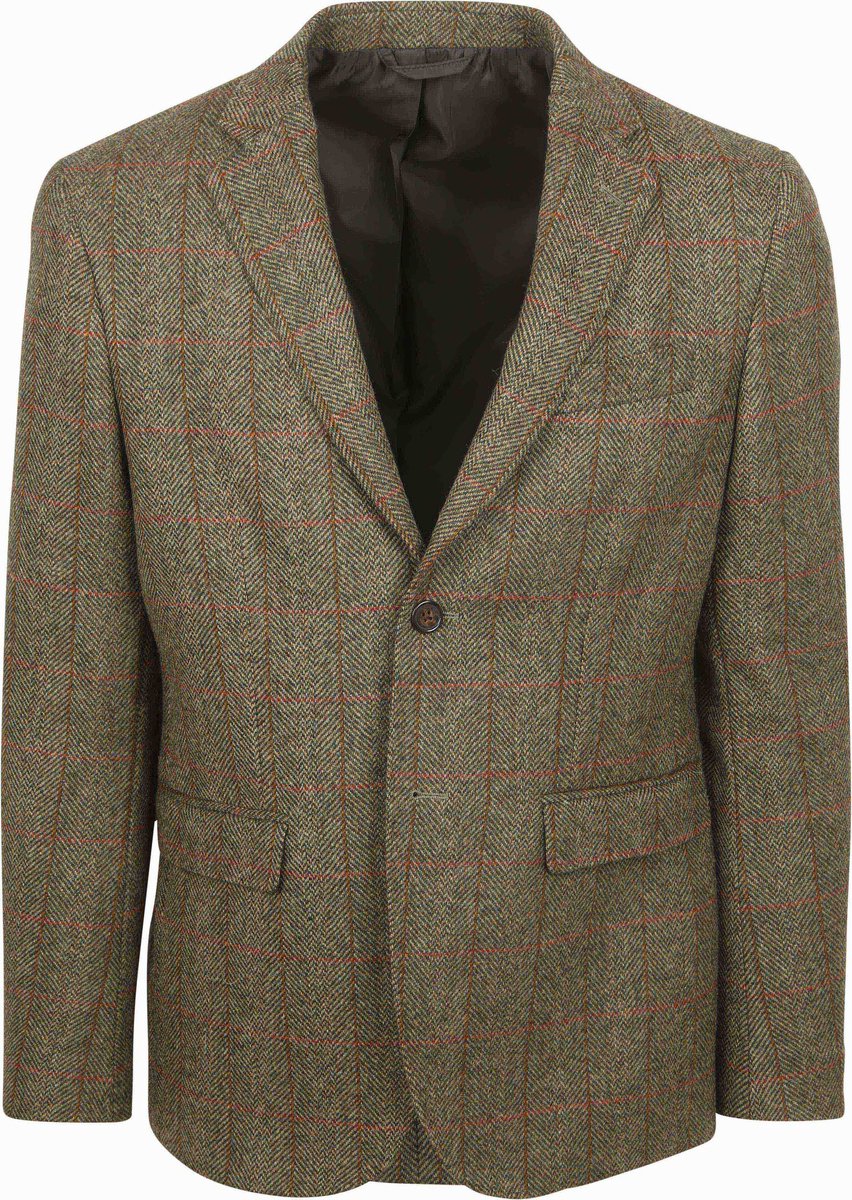 Steppin' Out Colbert Wol Groen - Maat 52 - Heren blazer