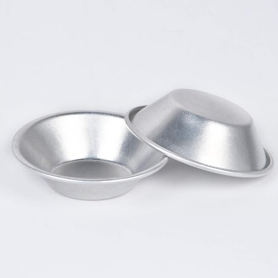 50 stuks eiertaartvorm, aluminium taartschimmel, mini-taartvormen, anti-aanbaklaag en herbruikbaar, ei, taartvorm, voor het bakken in de oven, restaurant, eiertaart, pudding maken