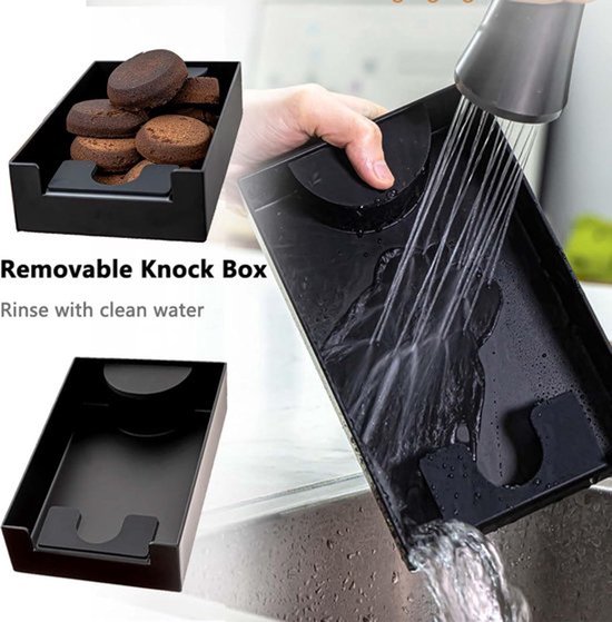Koffieschep en stamper - 15 x 5 x 4,6 cm Doellepel