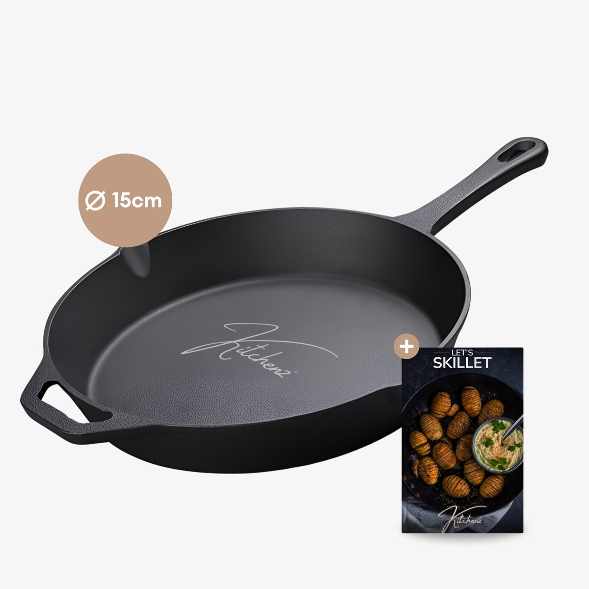 Kitchenz- Skillet 15cm - Gietijzeren Pan