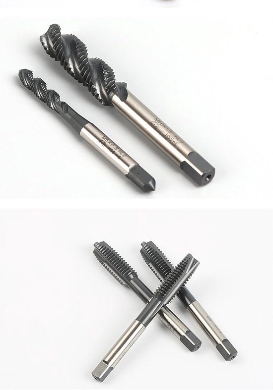 M4 Tap, Machuelos Para Hacer Roscas A Metaal Hoge Snelheid Staal 5 Stuks Machine Tap Tip Met Draad Schroef Handgereedschap M4-M10 M4 Tap, Machuelos Para Hacer Roscas A Metaal Hoge Snelheid Staal 5 Stuks Machine Tap Tip Met Draad Schroef Handgereedschap M4-M10