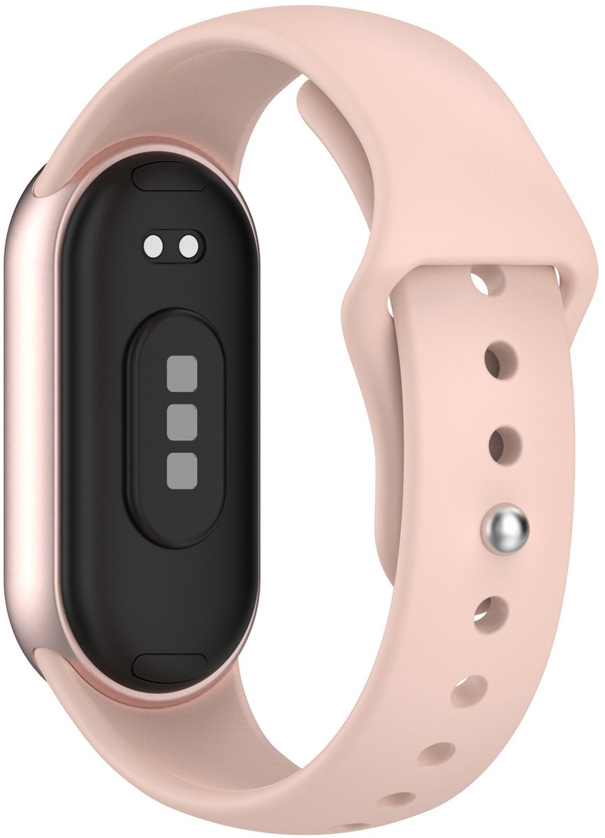 Stravo 2-Pack Siliconen Bandjes voor Xiaomi Smart Band 11 / 10 / 9 / 8 – Klassieke Sport Horlogebandjes met Druksluiting – Rood + Roze thumbnail 2