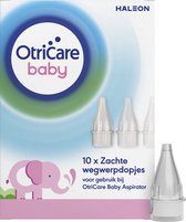 OtriCare Baby Wegwerpdopjes - Bij OtriCare Baby Neusjesreiniger Aspirator - Verwijderen Neusslijm - Zachte Materiaal - Eenvoudig en Hygiënisch Gebruik - Eénmalig Gebruik - 10 stuks