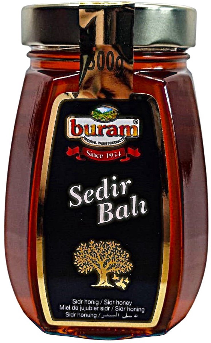 Buram Cederhoning 500 g | 100% Natuurlijke Honing | Energie, Immuniteit & Gezondheid - Buram Sedir Balı 500 g | %100 Doğal Bal | Enerji, Bağışıklık & Sağlık - Buram Cedar Honey 500 g | 100% Natural Honey | Energy, Immunity & Health