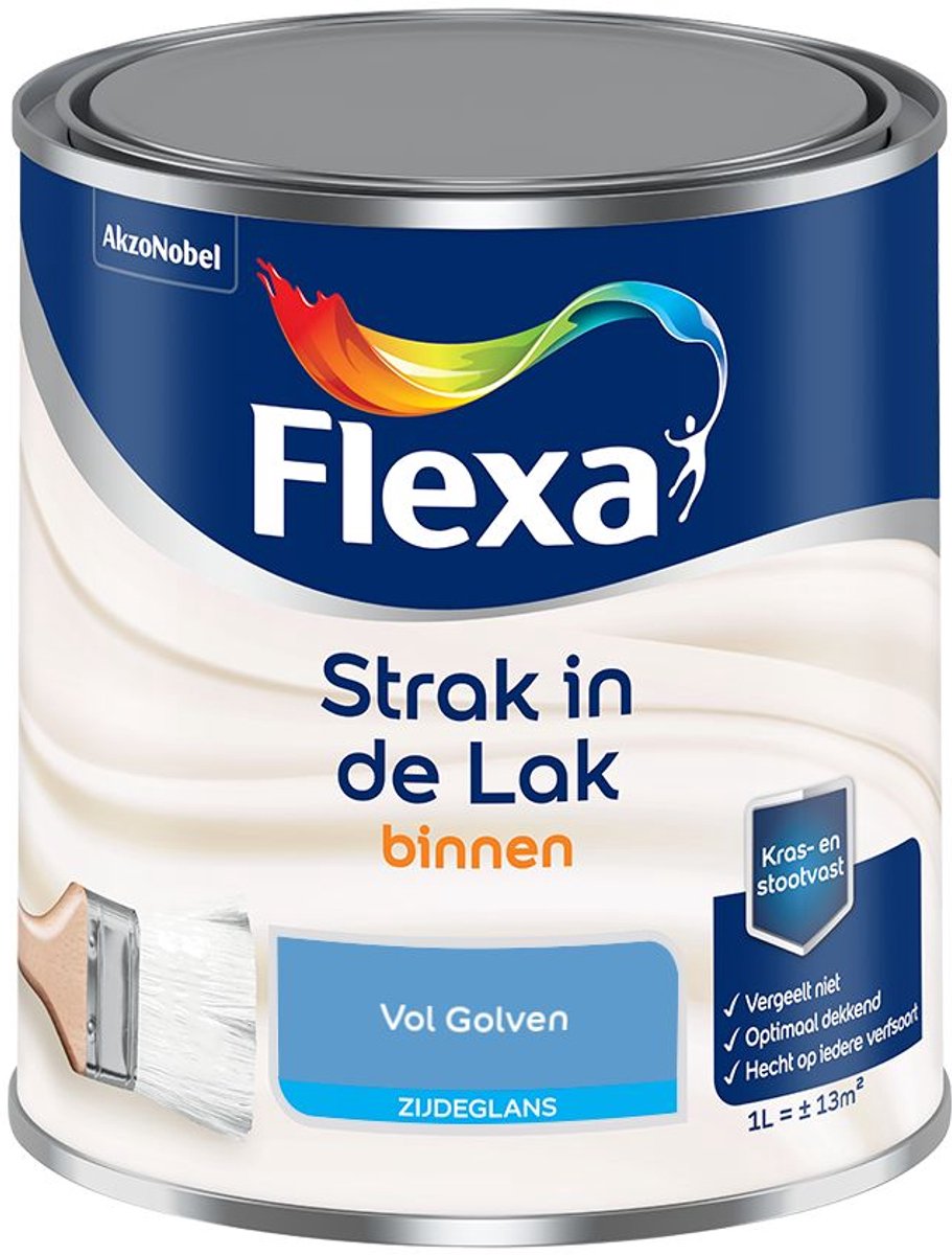 Flexa - Strak in de Lak Binnenlak Zijdeglans - Vol Golven - Mengverf - 1 L