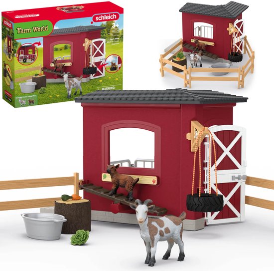 Schleich Farm World Geitenhok met slaapbox 3+