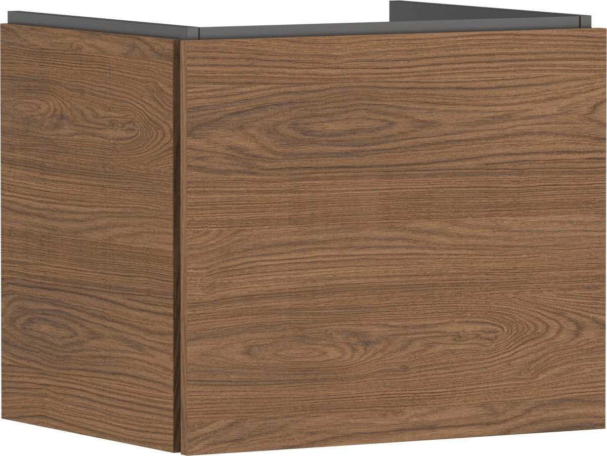 hansgrohe Xilesa E - Badmeubel - 580/470mm maat - 1 lade - Voor wastafel - Cashmere Oak