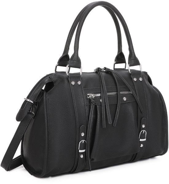 Gallantry® - Sac femme - Sac d'école - Sac de travail - Sac bandoulière - Sac à main - Cabas - Sac week-end - Zwart