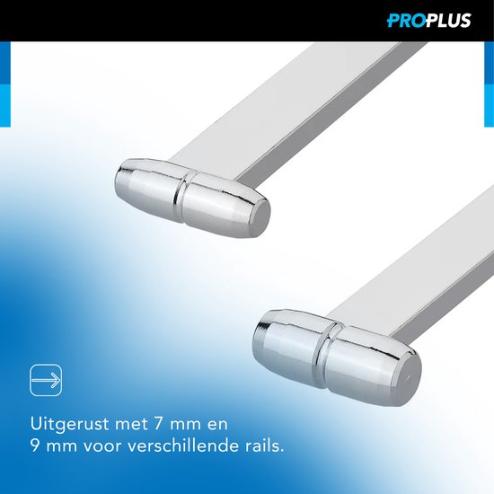 ProPlus Railverruimer - 7/9 mm - Verruimen of Uitdeuken - Eenvoudig in Gebruik - Tentrailreparatieset van ProPlus — afbeelding 2