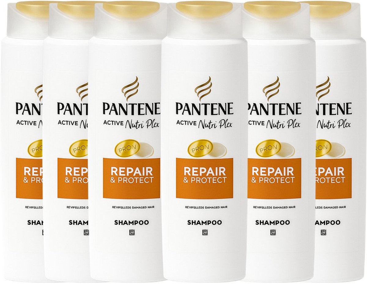 Pantene Pro-V Active Nutri-Plex Repair & Protect Shampoo - voor droog, beschadigd haar - Voordeelverpakking 6 x 325ml
