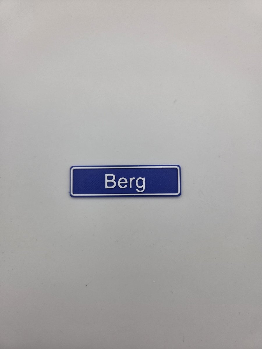 3D plaatsnaam speldje Berg