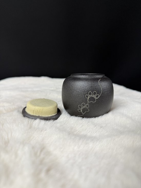 Crematie-urn voor as Begrafenisurn voor as voor volwassenen en huisdieren, menselijke kleine herdenkingsurnen, handgemaakte keramiek aandenken, begrafenisurn thuis of op begraafplaats, hond, kat