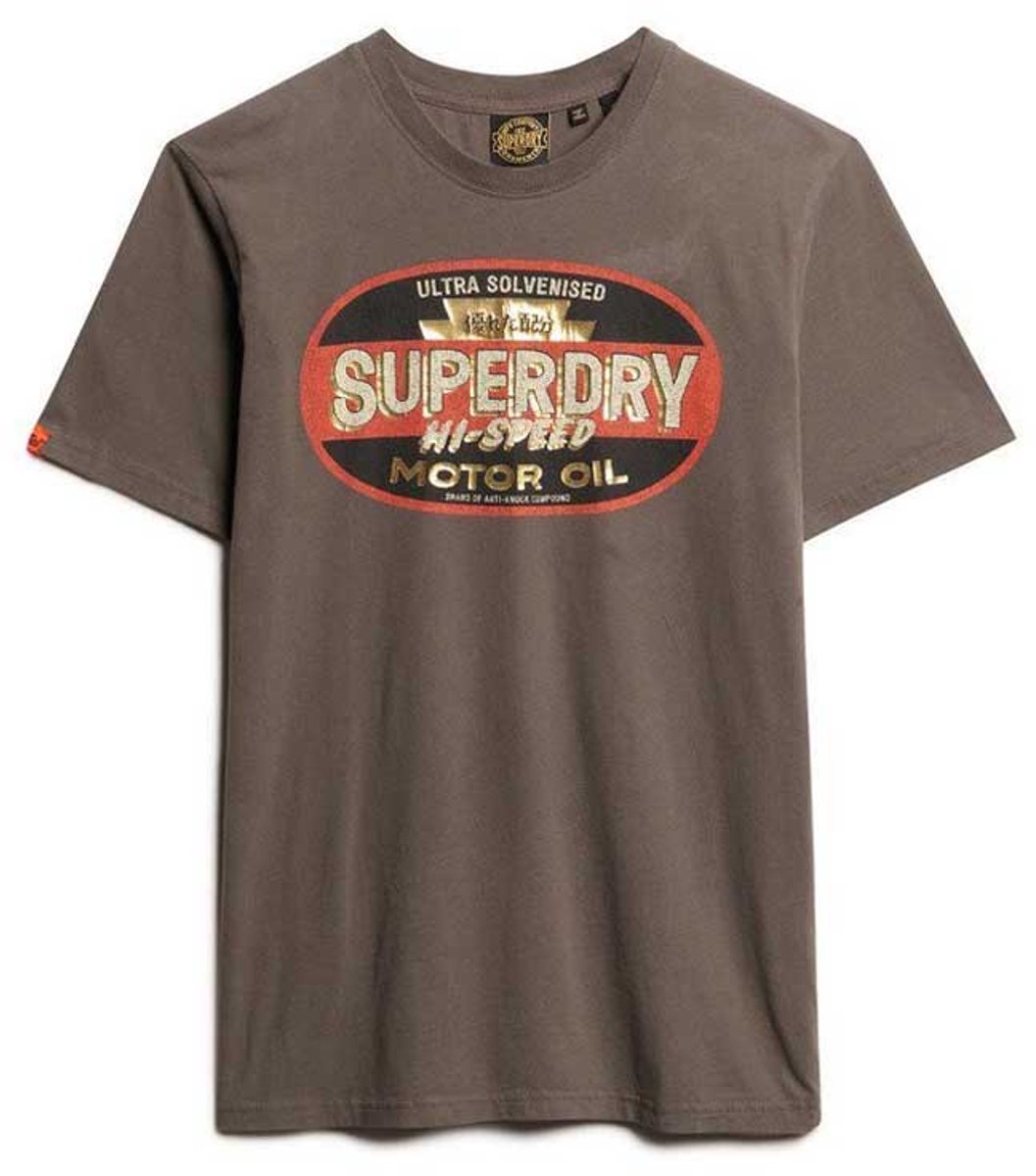 Superdry Gasoline Graphic Relaxed T-shirt Heren T-shirts Zwart