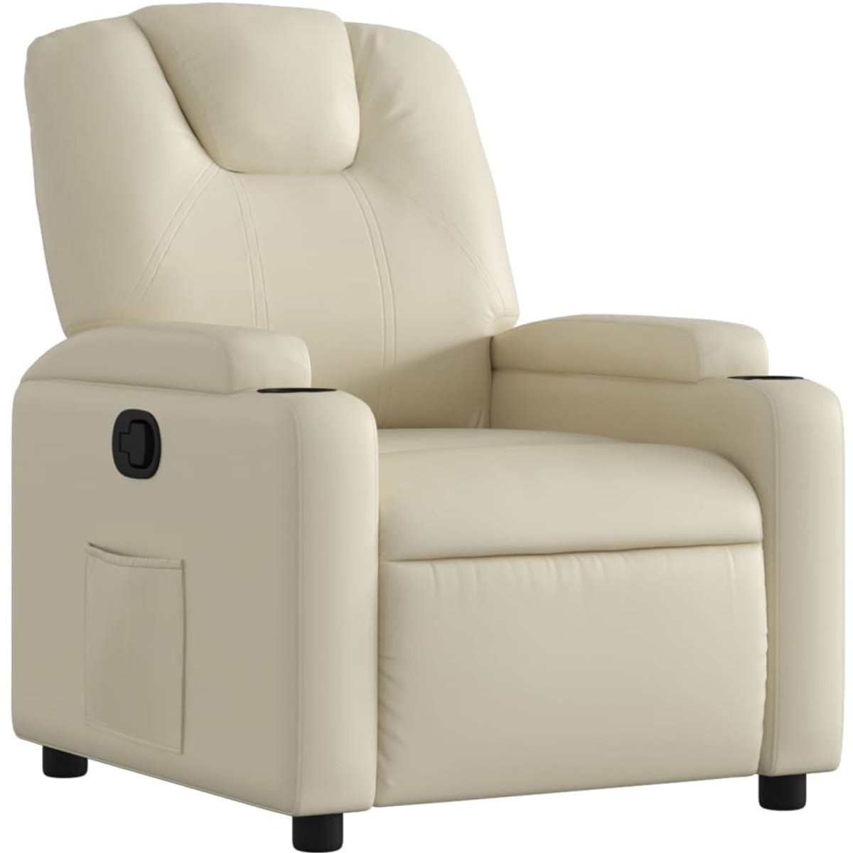 vidaXL Relaxfauteuil - Crème - Kunstleer