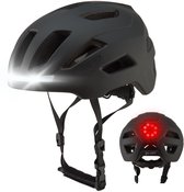 GOOFF® RIDER Fietshelm met Verlichting - Ebike Helm voor Volwassenen - Geschikt voor Elektrische Fiets en Racefiets - LED Licht - Dames en Heren - Zwart - L
