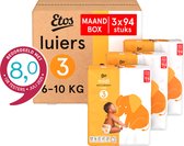Etos Luiers - Maat 3 - 6 tot 10 kg - Maandbox - 282 stuks