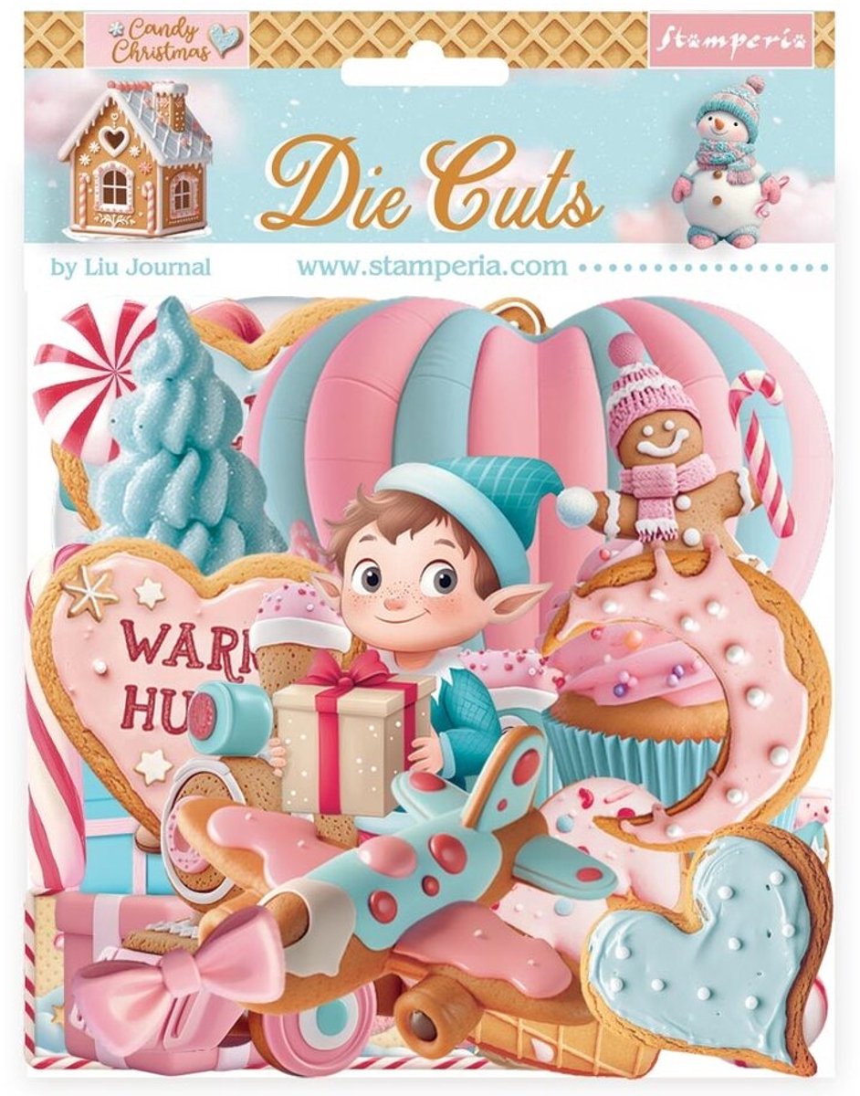 Stamperia - Candy Christmas Die Cuts (46pcs) (DFLDC118)