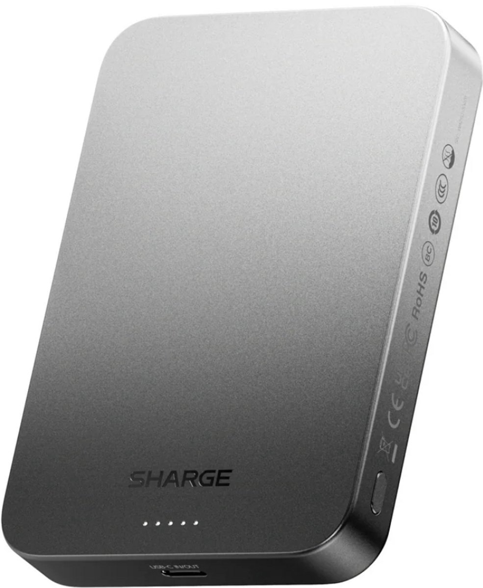 SHARGE AeroMag 10k Powerbank 10000mAh Magnetisch Zwart - SHARGE - €49,00