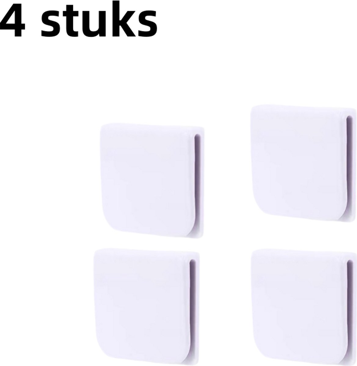 4-pack - Douchegordijnclips - Multifunctionele bevestigingsclips zonder sporen - Geschikt 