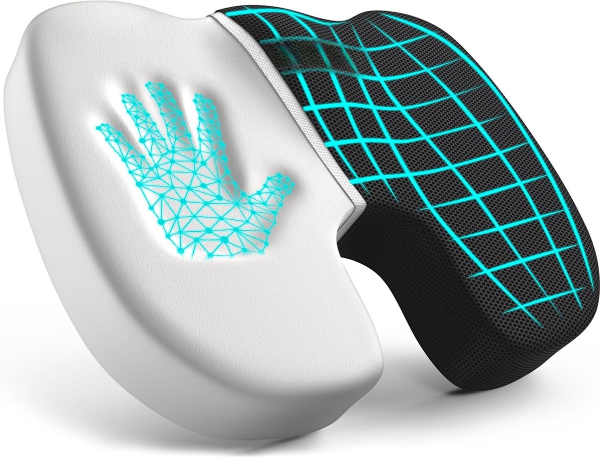 SNJY® Stuitkussen - Zitkussen Orthopedisch - Gelkussen - Zwart Gaas