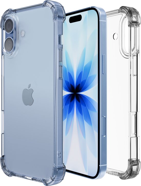 iTech telefoonhoesje geschikt voor Apple iPhone 17 hoesje siliconen - backcover - optimale bescherming - Transparant
