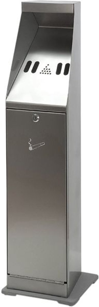 Asbak staand vepa bins zuil vrijstaand rvs